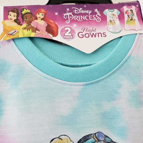 NWT - Disney Princess Kids' Set of 2-pack Nightgowns - Size 4T - Picture 2 of 4